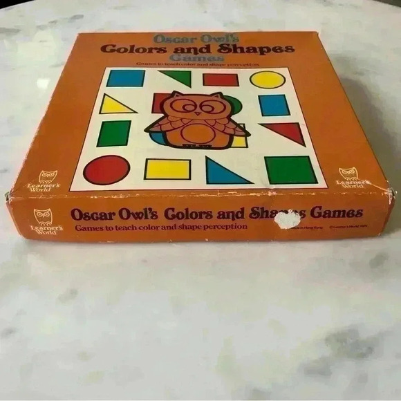 1984 Oscar Owl’s Colors and Shapes Games from Learner’s World. All pieces  incl - Picture 2 of 7